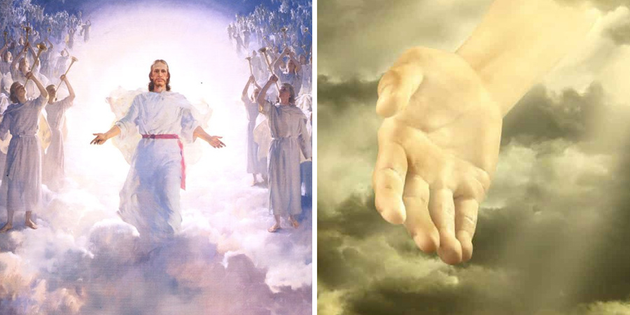 Imagen de Jesús en el cielo