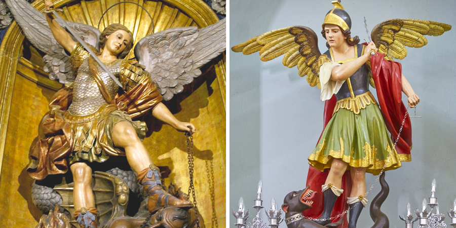 Estatuas del árcangel San Miguel