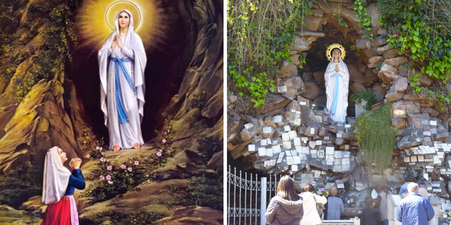 Imágenes de la virgen de Lourdes